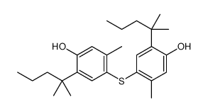 4-[4-hydroxy-2-methyl-5-(2-methylpentan-2-yl)phenyl]sulfanyl-5-methyl-2-(2-methylpentan-2-yl)phenol Structure