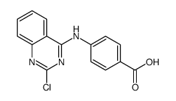 4-[(2-chloroquinazolin-4-yl)amino]benzoic acid结构式
