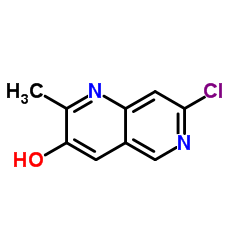 7-Chloro-2-methyl-1,6-naphthyridin-3-ol结构式