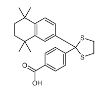 4-[2-(5,5,8,8-tetramethyl-6,7-dihydronaphthalen-2-yl)-1,3-dithiolan-2-yl]benzoic acid Structure