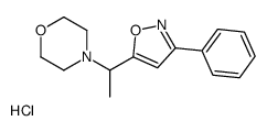 4-[1-(3-phenyl-1,2-oxazol-5-yl)ethyl]morpholin-4-ium,chloride结构式