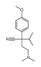 2-[2-(dimethylamino)ethyl]-2-(4-methoxyphenyl)-3-methylbutanenitrile Structure
