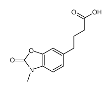 4-(3-methyl-2-oxo-1,3-benzoxazol-6-yl)butanoic acid结构式