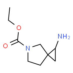 5-Azaspiro[2.4]heptane-5-carboxylic acid,1-amino-,ethyl ester结构式