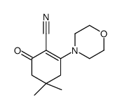 4,4-dimethyl-2-morpholin-4-yl-6-oxocyclohexene-1-carbonitrile结构式