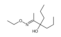 4-(N-ethoxy-C-methyl-carbonimidoyl)heptan-4-ol结构式