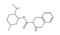(-)menthyl D-1,2,3,4-tetrahydroisoquinoline-3-carboxylate结构式
