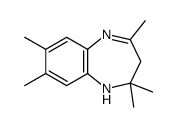 2,2,4,7,8-pentamethyl-1,3-dihydro-1,5-benzodiazepine结构式