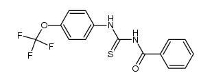 N-(4-(trifluoromethoxy)phenylcarbamothioyl)benzamide Structure