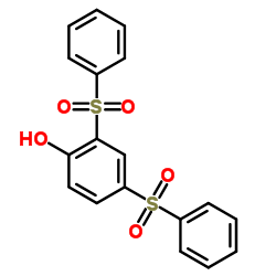 2,4-双(苯磺酰基)苯酚结构式