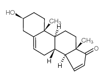 (3β)-3-羟基雄甾-5,15-二烯-17-酮结构式