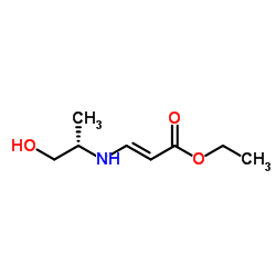 (S,E)-ethyl 3-(1-hydroxypropan-2-ylamino)acrylate结构式