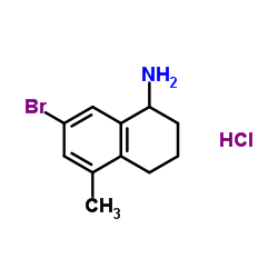 7-Bromo-5-methyl-1,2,3,4-tetrahydronaphthalen-1-amine hydrochloride structure