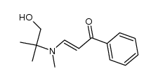 3-((1-hydroxy-2-methylpropan-2-yl)(methyl)amino)-1-phenylprop-2-en-1-one Structure