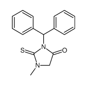 3-benzhydryl-1-methyl-2-sulfanylideneimidazolidin-4-one结构式