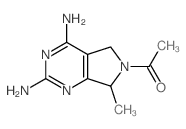 Ethanone,1-(2,4-diamino-5,7-dihydro-7-methyl-6H-pyrrolo[3,4-d]pyrimidin-6-yl)-结构式