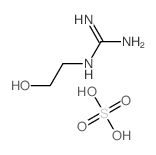 2-(2-hydroxyethyl)guanidine,sulfuric acid Structure