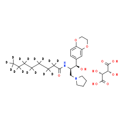 Eliglustat-d15 (tartrate) structure
