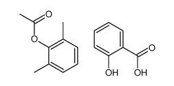 (2,6-dimethylphenyl) acetate,2-hydroxybenzoic acid结构式