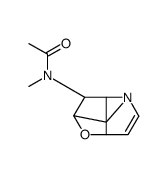 Acetamide, N-methyl-N-(2,3,3a,6a-tetrahydro-2,4-methano-4H-furo(3,2-b) pyrrol-3-yl)-, (2R-(2-alpha,3-alpha,3a-beta,4-beta,6a-beta))-结构式