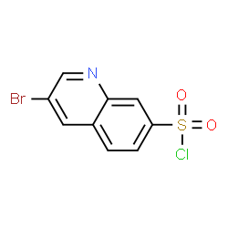 3-溴喹啉-7-磺酰氯结构式