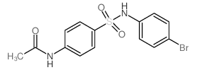 4-(4-Bromophenylsulfamoyl)acetanilide Structure