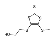 4-methylthio-5-(2-hydroxyethylthio)-1,3-dithiole-2-thione结构式