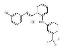 N-(3-chlorophenyl)-2-[3-(trifluoromethyl)anilino]benzamide结构式