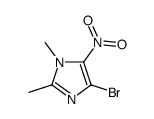 4-bromo-1,2-dimethyl-5-nitroimidazole结构式