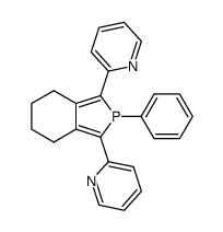 C6H8C2P(2-pyridyl)2(phenyl) Structure