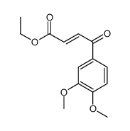 ethyl 4-(3,4-dimethoxyphenyl)-4-oxobut-2-enoate Structure