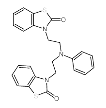 2-Benzothiazolinone,3,3'-[(phenylimino)diethylene]bis- (8CI) structure