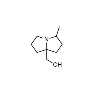 (3-Methyltetrahydro-1H-pyrrolizin-7a(5H)-yl)methanol structure