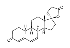 17-hydroxy-3-oxo-19,21,24-trinor-17βH-chola-4,6-dien-23-oic acid-lactone Structure