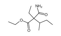 2-ethyl-2-sec-butyl-malonamic acid ethyl ester Structure