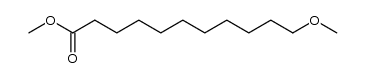 11-methoxy-undecanoic acid methyl ester结构式