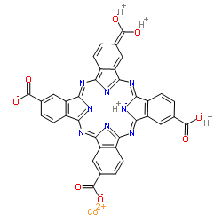 (TETRACARBOXYPHTHALOCYANINATO)COBALT(II) structure