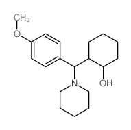 Cyclohexanol,2-[(4-methoxyphenyl)-1-piperidinylmethyl]-结构式