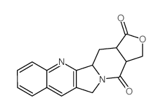 1,3a,4,4a,11,13a-hexahydro-3h,13h-furo[3',4':6,7]indolizino[1,2-b]quinoline-3,13-dione Structure