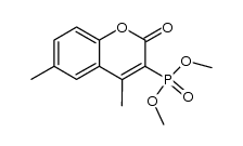 dimethyl (4,6-dimethyl-2-oxo-2H-chromen-3-yl)phosphonate结构式