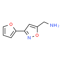Isoxazole, 5-(aminomethyl)-3-(2-furyl)- (8CI) structure