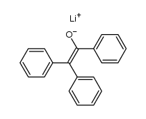 1,2,2-triphenyl-ethanone, lithium enolate结构式