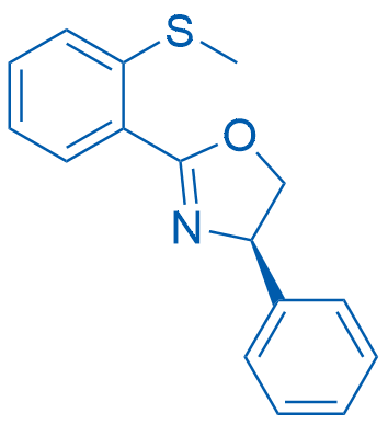 (R)-2-(2-(Methylthio)phenyl)-4-phenyl-4,5-dihydrooxazole structure