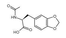(S)-(+)-N-Acetyl-3-[3,4-(methylendioxy)phenyl]alanin结构式