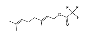 3,7-dimethylocta-2,6-dien-1-yl 2,2,2-trifluoroacetate Structure