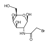 N-bromoacetyl-β-D-galactopyranosylamine Structure