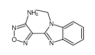 4-(1-ethylbenzimidazol-2-yl)-1,2,5-oxadiazol-3-amine Structure