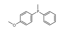 (p-methoxyphenyl)methylphenylphosphine Structure