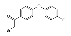 2-bromo-1-[4-(4-fluorophenoxy)phenyl]ethanone structure
