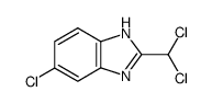 1H-BENZIMIDAZOLE, 6-CHLORO-2-(DICHLOROMETHYL)-结构式